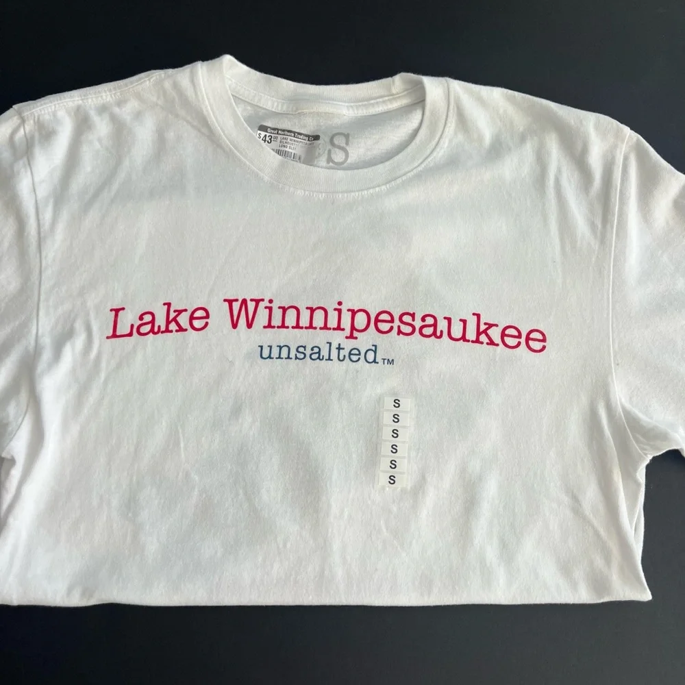 Lake Winnipesaukee  NWT mens LS white “Shark” unsalted cotton shirt - Picture 5 of 8